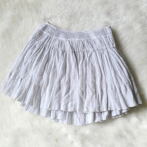 Vince Striped White Knee Length Skirt size 10